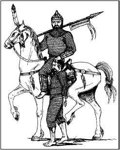 Avarski ratnik na konju